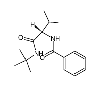 N-Benzoyl-(S)-valin-N'-tert-butylamid结构式