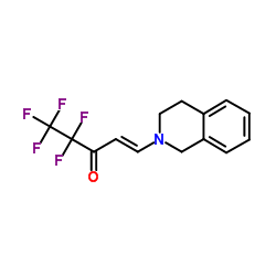 (E)-1-[3,4-DIHYDRO-2(1H)-ISOQUINOLINYL]-4,4,5,5,5-PENTAFLUORO-1-PENTEN-3-ONE结构式