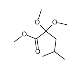 methyl 2,2-dimethoxy-4-methylpentanoate Structure