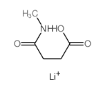 Butanoic acid,4-(methylamino)-4-oxo-, lithium salt (1:1)结构式