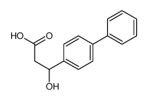 beta-Hydroxy-(1,1'-biphenyl)-4-propanoic acid结构式