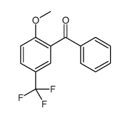 [2-methoxy-5-(trifluoromethyl)phenyl]-phenylmethanone结构式