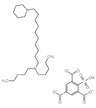 N,N-dipentyl-10-piperidin-1-yldecan-1-amine,2,4,6-trinitrobenzenesulfonic acid Structure