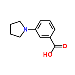 3-(1-四氢吡咯基)苯甲酸结构式