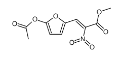 (Z,E)-Methyl-2-nitro-3-<2-(5-acetat-furyl)>acrylat Structure