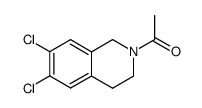 2-acetyl-6,7-dichloro-1,2,3,4-tetrahydroisoquinoline结构式