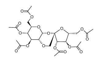 3,3',4,4',6,6'-hexa-O-acetyl-1',2-anhydrosucrose Structure