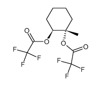 1-Methyl-trans-1,2-cyclohexandiol-bis(trifluoracetat)结构式