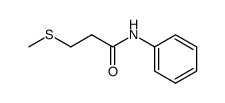 3-methylthiopropionylanilide结构式