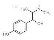 4-(1-Hydroxy-2-methylamino-propyl)phenol Structure