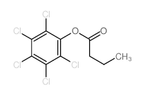 (2,3,4,5,6-pentachlorophenyl) butanoate Structure