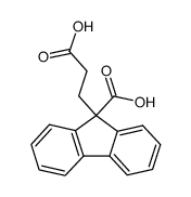 3-(9-carboxy-fluoren-9-yl)-propionic acid结构式