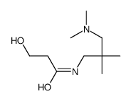 N-[3-(dimethylamino)-2,2-dimethylpropyl]-3-hydroxypropanamide结构式