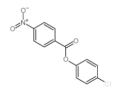 (4-chlorophenyl) 4-nitrobenzoate structure