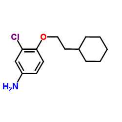 3-Chloro-4-(2-cyclohexylethoxy)aniline结构式