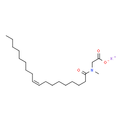 potassium (Z)-N-methyl-N-(1-oxo-9-octadecenyl)aminoacetate结构式