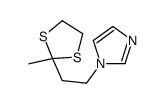 1H-Imidazole,1-[2-(2-methyl-1,3-dithiolan-2-yl)ethyl]-(9CI) structure
