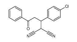 [1-(4-chlorophenyl)-3-oxo-3-phenylpropyl]malononitrile结构式