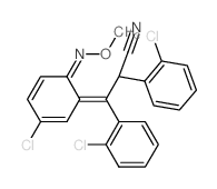 Benzenepropanenitrile,2-chloro-b-[3-chloro-6-(methoxyimino)-2,4-cyclohexadien-1-ylidene]-a-(2-chlorophenyl)- structure