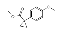 methyl 1-(4-methoxyphenyl)-cyclopropanecarboxylate结构式