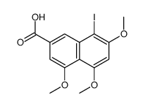 8-Iodo-4,5,7-trimethoxy-2-naphthoic acid Structure
