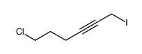 6-chloro-1-iodohex-2-yne结构式