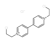 1-(2-chloroethyl)-4-[1-(2-chloroethyl)-4-piperidyl]pyridine structure