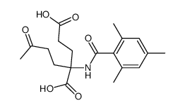 N-Mesitoyl-α-(3-oxobutyl)glutaminsaeure结构式