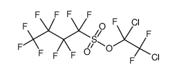 1,2-dichloro-1,2,2-trifluoroethyl 1,1,2,2,3,3,4,4,4-nonafluorobutane-1-sulfonate结构式
