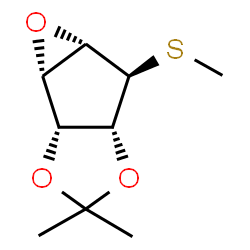 5H-Oxireno[3,4]cyclopenta[1,2-d]-1,3-dioxole,tetrahydro-3,3-dimethyl-5-(methylthio)-,(1aS,1bR,4aR,5R,5aS)-(9CI)结构式