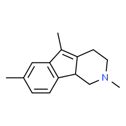 1H-Indeno[1,2-c]pyridine,2,3,4,9b-tetrahydro-2,5,7-trimethyl-(8CI) structure