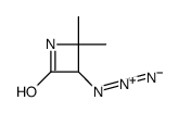 3-azido-4,4-dimethylazetidin-2-one结构式
