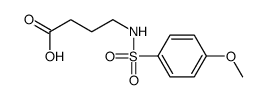 butanoic acid, 4-[[(4-methoxyphenyl)sulfonyl]amino]-结构式