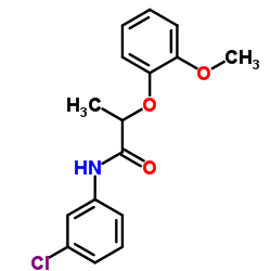 N-(3-Chlorophenyl)-2-(2-methoxyphenoxy)propanamide结构式