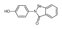 2-(4-Hydroxyphenyl)-1,2-benzisoselenazol-3(2H)-one结构式