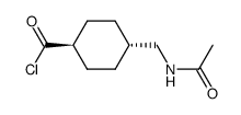 trans-4-N-acetylaminomethylcyclohexanecarboxylic acid chloride结构式