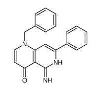 5-amino-1-benzyl-7-phenyl-1,6-naphthyridin-4-one结构式