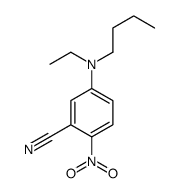 5-(丁基乙基氨基)-2-硝基苯甲腈结构式
