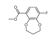 methyl 9-fluoro-3,4-dihydro-2H-benzo[b][1,4]dioxepine-6-carboxylate结构式
