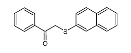 2-[(naphthalen-2-yl)sulfanyl]-1-phenylethanone结构式