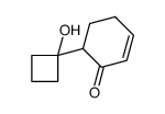 6-(1-hydroxycyclobutyl)cyclohex-2-en-1-one结构式