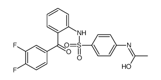 N-[4-[[2-(3,4-difluorobenzoyl)phenyl]sulfamoyl]phenyl]acetamide Structure