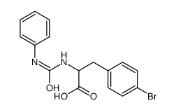 3-(4-bromophenyl)-2-(phenylcarbamoylamino)propanoic acid结构式