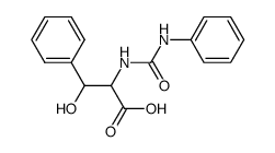 3-hydroxy-3-phenyl-2-(N'-phenyl-ureido)-propionic acid Structure