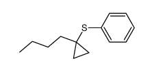 1-Butyl-cyclopropyl phenyl sulfide结构式