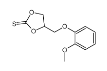 4-[(2-methoxyphenoxy)methyl]-1,3-dioxolane-2-thione Structure