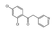 1-(2,4-dichlorophenyl)-2-pyridin-3-ylethanone结构式