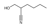 2-(hydroxymethyl)hexanenitrile Structure