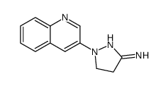 2-quinolin-3-yl-3,4-dihydropyrazol-5-amine Structure