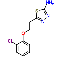 5-[2-(2-Chlorophenoxy)ethyl]-1,3,4-thiadiazol-2-amine Structure